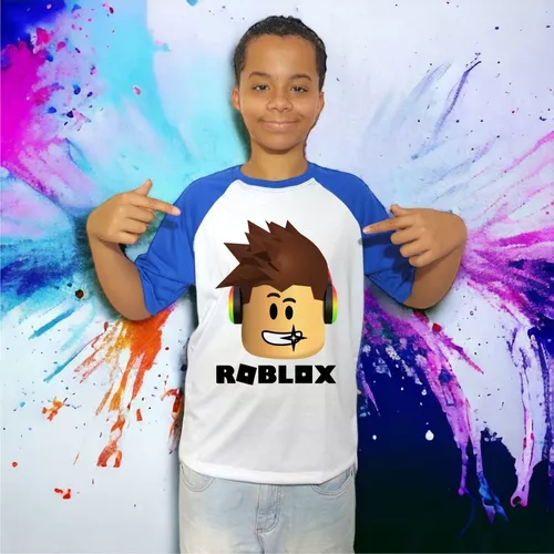 1 Camiseta Jogo Roblox Infantil games camisa Aniversário