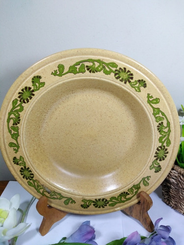 Plato Hondo Decorativo De Ceramica
