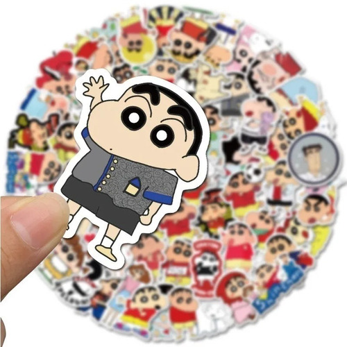 Imagen 4 de 5 de Shin-chan - Set De 50 Stickers / Calcomanias / Pegatinas
