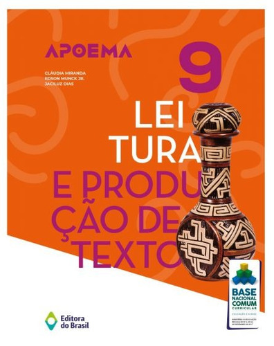 Apoema leitura e produção de texto - 9º Ano - Ensino fundamental II, de Miranda, Cláudia. Série Português - Produção de texto Editora do Brasil, capa mole em português, 2020