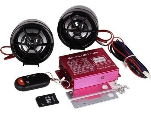 Bx) Gift Alarm Moto Motorcycle Audio Speaker Moto Mp3