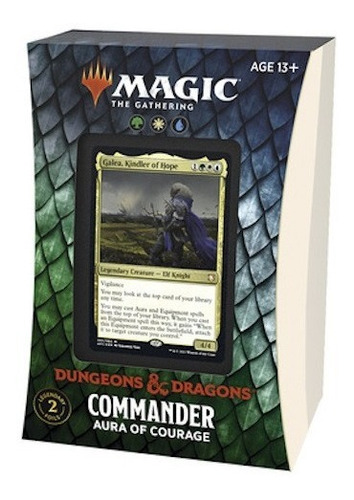 Mtg Commander Adv. In Forgotten Realms - Aura Of Courage Eng