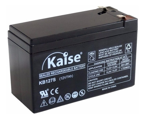 Imagen 6 de 8 de 5 Bateria Alarma 12v 7ah 7a Recargable Ups Leds Garantia 1 Año