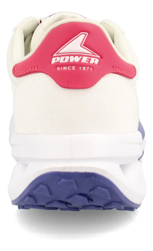Zapatilla Mujer Power Force 25 Retoro Blanco-fucsia