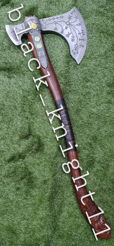 Hacha Leviatan De Kratos God Of War Acero Madera Lujo Espad