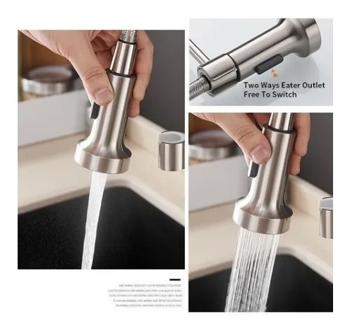 Imagem 5 de 9 de Torneira Cozinha Gourmet Monocomando Com Spray