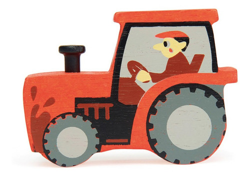Tender Leaf Toys Tractor Juguete Madera Niños Granja Atrix ®