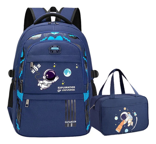 Mochila De Astronauta 2 En 1 Para Niños Con Bolsa De Almuerz