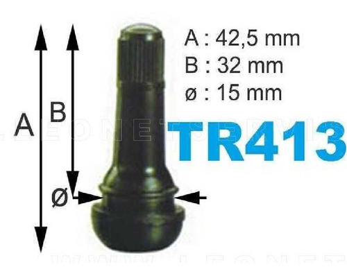 Valvula De Goma Tr413 O Gusanillo   Para Caucheras