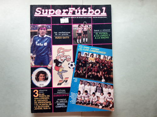 Newells Mandiyú Lugano / Revista Superfútbol 16 / 1988