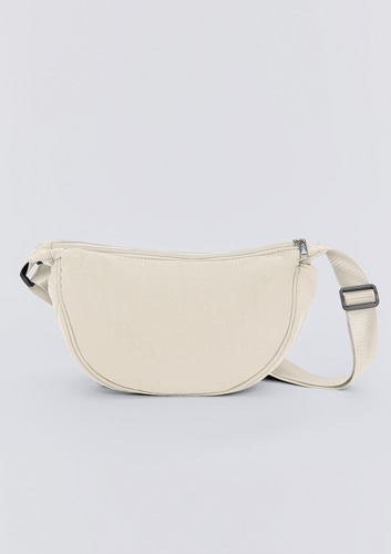 Bolsa Feminina Média Em Nylon Hering Cor Off white