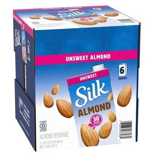 Silk Leche Almendra Sin Azúcar 6 U /946 - Ml