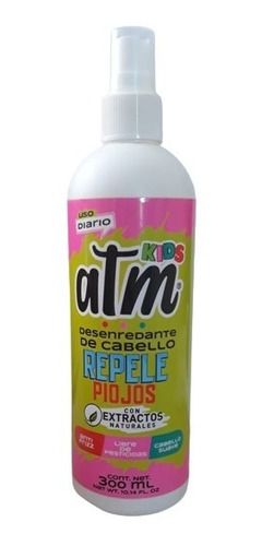 Desenredante De Cabello Repele Piojos Atm 300 Ml