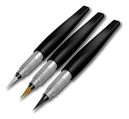 Spectrum Noir Sparkle Glitter Brush Pen Metallics, 3 Piezas