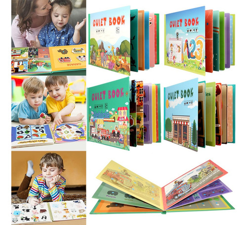 Montessori Libro Juguetes Libro Silencioso Actividad