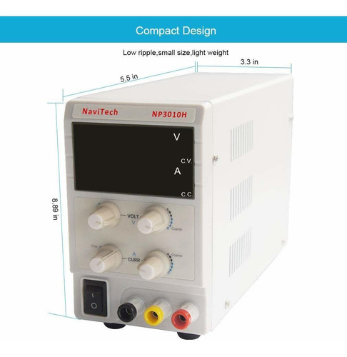30v 10a Banco Dc Fuente De Alimentación Variable, Led 4-digi