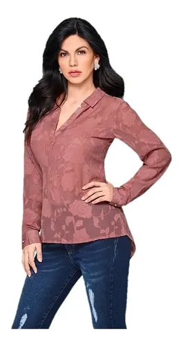 Blusa Casual Ligera Dama Color Rosa Palo 992 08 Cklass