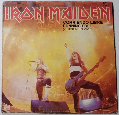 Iron Maiden - Running Free 1985 Maxi Single Lp Vinil 