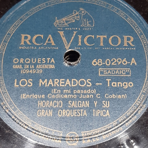 Pasta Horacioo Salgan Roberto Goyeneche Rca Victor C527