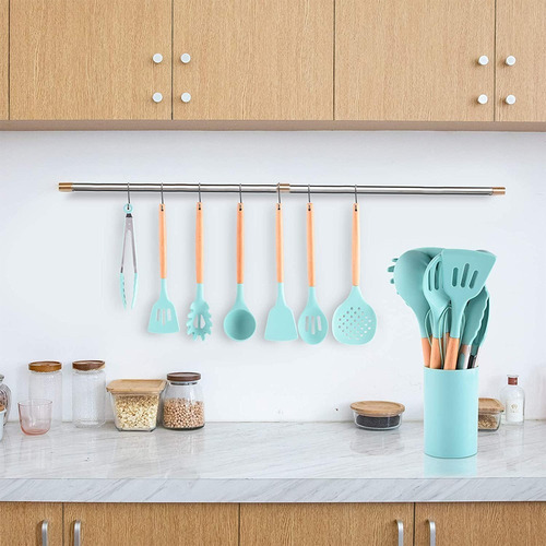 Imagen 3 de 5 de 12 Piezas Utensilios De Cocina Silicona Antiadherente