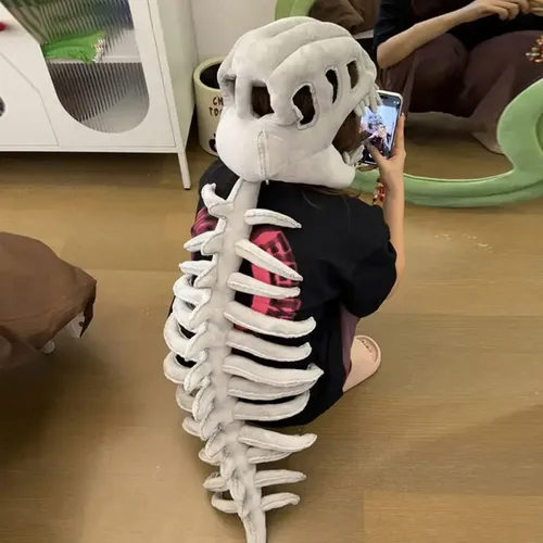 Muñeco De Peluche De Esqueleto Divertido Para Halloween, 30 Cm, Tela Suave, Relleno De Algodón PP, Perfecto Como Decoración O Regalo, Apto Para Niños Y Adultos, Color Como En La Imagen