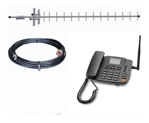 Kit Telefone Celular Rural De Mesa 4g Multilase Re505