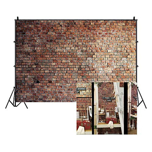 Lfeey Vintage Red Brick Wall Backdrop For Photography 1w5ma