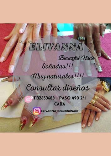 Imagen 2 de 5 de Uñas Esculpidas En Gel, Soft Gel, Esmaltado Semipermanente!!