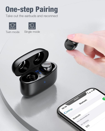 Imagen 4 de 6 de Auriculares Inalámbricos Bluetooth Ipx8 Pantalla Led Digital