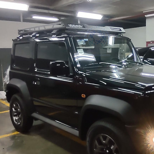 Canastilla Portaequipaje Suzuki Jimny 21-24 C/barras Led