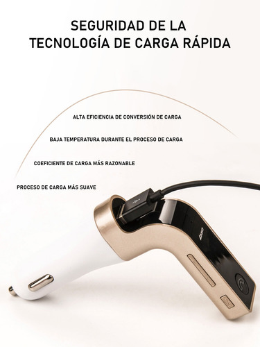 Transmisor Y Receptor De Coche Con Bluetooth Fm Mp3 Usb Pend