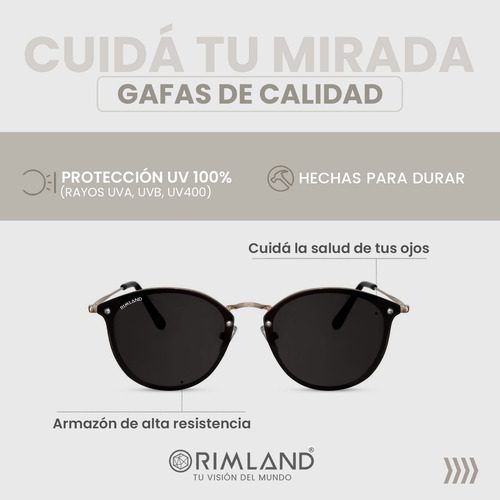 Anteojos de sol Rimland Sol Moonshine Lente negra