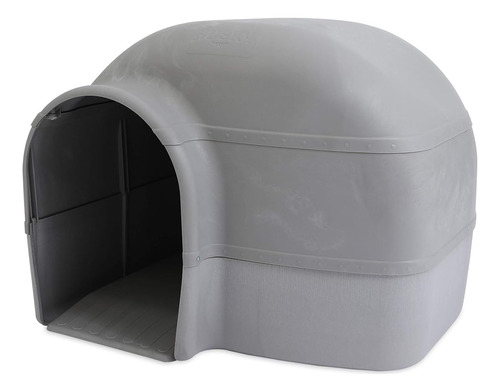 Petmate Husky Dog House Para Perros De Hasta 90 Libras, Gris