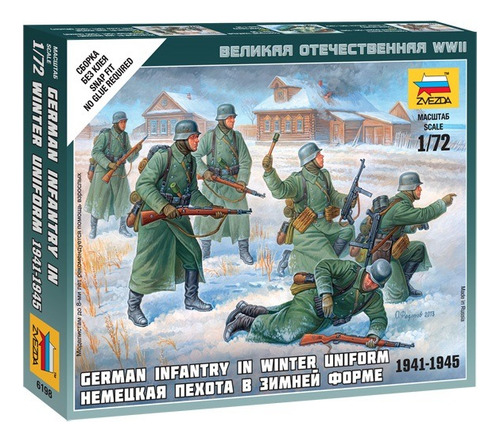 German Infantry (winter Uniform) By Zvezda # 6198  1/72