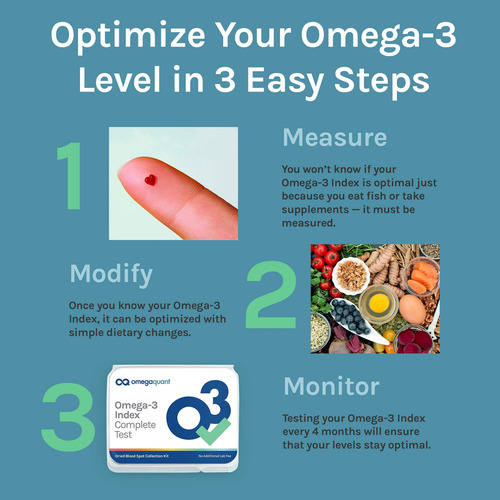 Kit Completo Análisis Sangre Perfil Ácidos Grasos Omega-3 Om