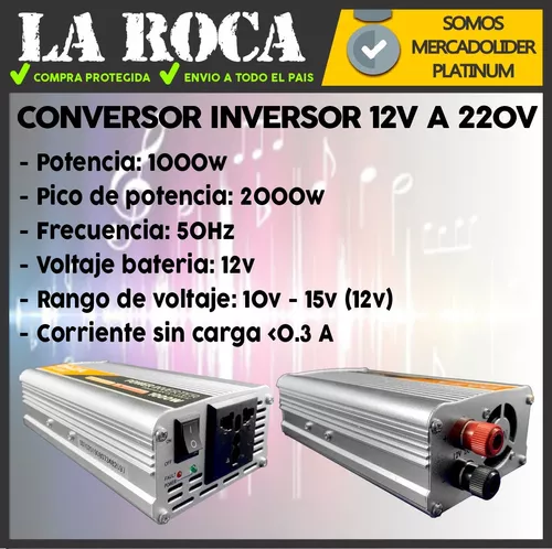 Conversor Inversor 12v A 220v 1000w Transformador Auto