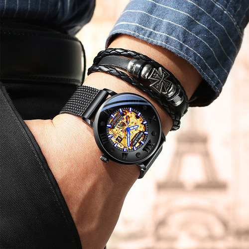 Sollen Reloj Automático Minimalista Skeleton Para Hombre