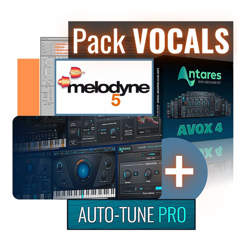 Imagem 1 de 6 de Antares Auto-tune Pro 9 + Melodyne Studio 5