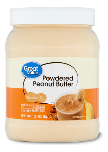 Crema De Cacahuate En Polvo Great Value 850 Gr