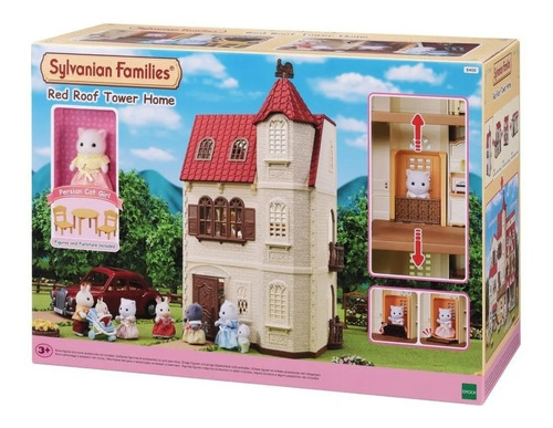 Sylvanian Families Casa Com Torre E Telhado Vermelho 5400