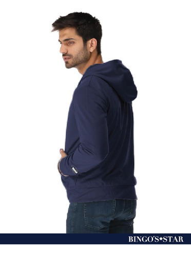 Sudadera Lisa Hombre Deportiva Con Gorro Moda Bingos Star