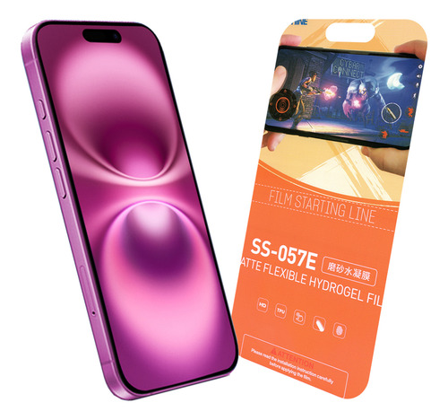 Mica De Nano Hidrogel Mate Compatible Con iPhone 16