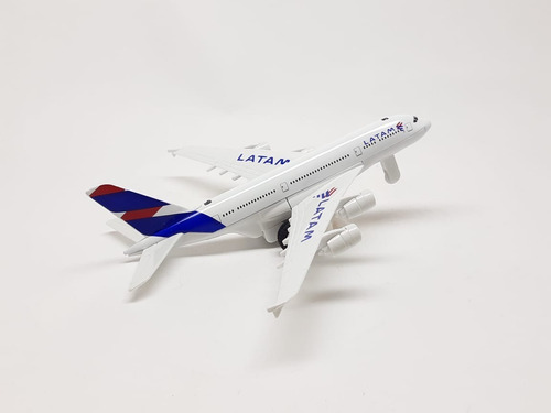 Avião Latam A380 Fricção Som E Luzes Escala 1/300 Miniatura