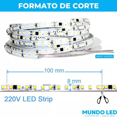 Tira Led 220v Directo No Necesita Transformador X 10 Metros