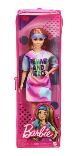 Barbie Fashionistas - 159 Loira Vestido Colorido