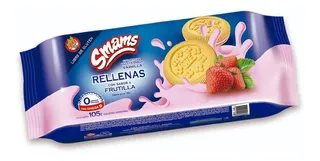 Galletitas De Frutilla Rellenas Smams 105gr X1u | Sin Tacc