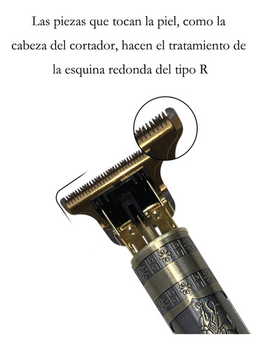 Afeitadora Eléctrica Inalámbrica Para Hombres Dorado Oscuro