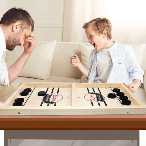 Juego De Mesa De Hockey De Madera Game Battle