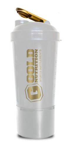 Shaker 600 Ml Gold Nutrition Batidor Anti Grumo 2 Secciones