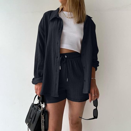 2 Piezas Conjunto De Algodón Para Mujer, Ropa + Pantalones